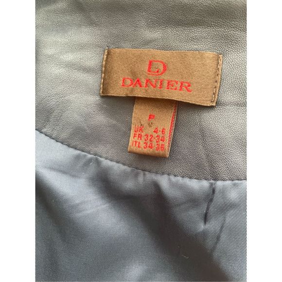 Blue Leather & Suede Jacket - Picture 8 of 11